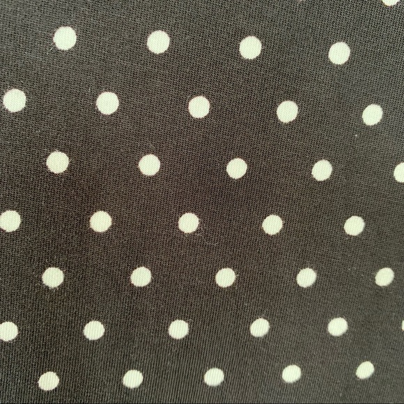 Kate Spade Black w/White Polka Dots Flounced Tank Top - Picture 6 of 8